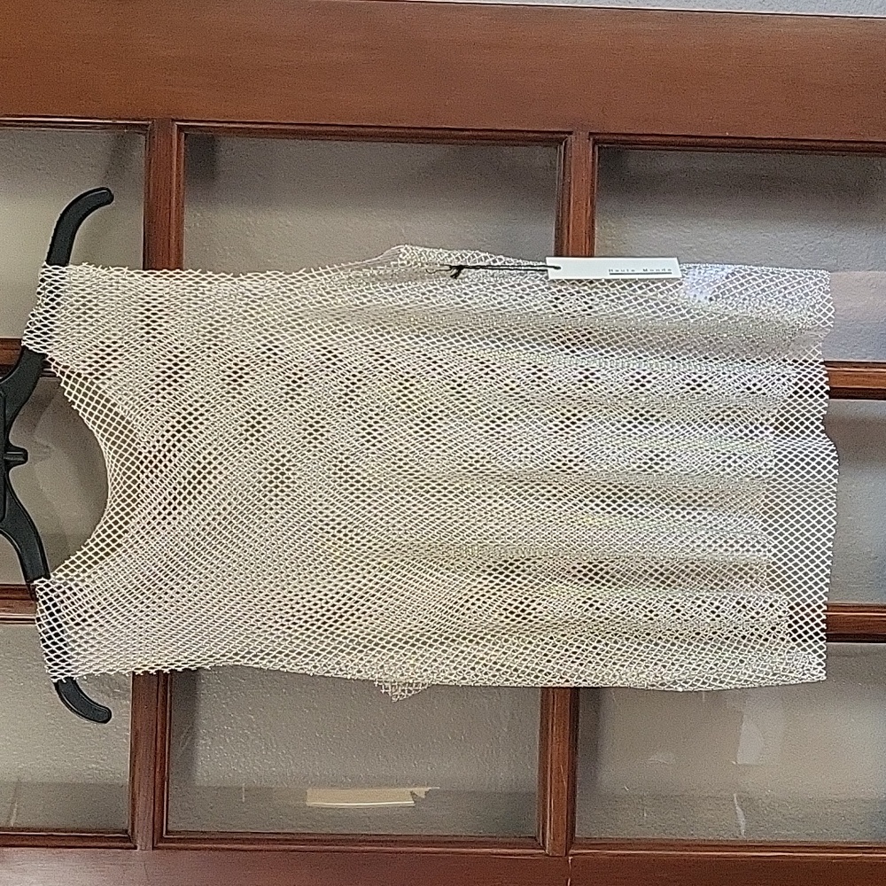 Haute Monde fishnet tank with Rhinestones
